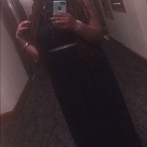 Formal dress: Navy blue